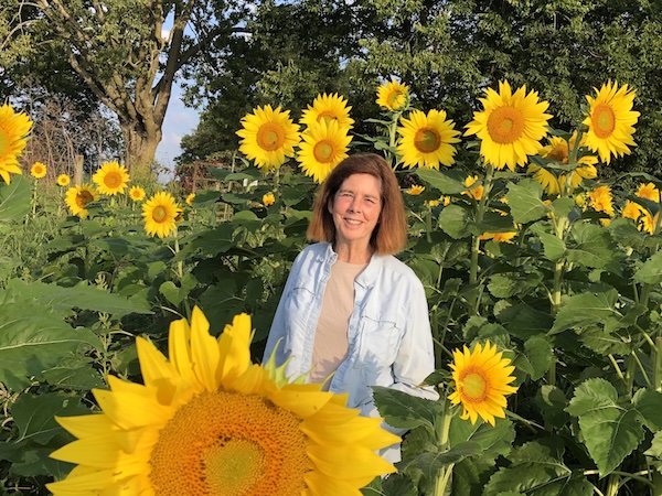 Mt Folly Farm Sunflowers with Laura
